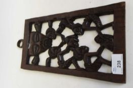 Wooden African tribal art carving