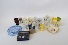 Extensive collection of commemorative egg cups, all commemorating various Kings and Queens, Edward