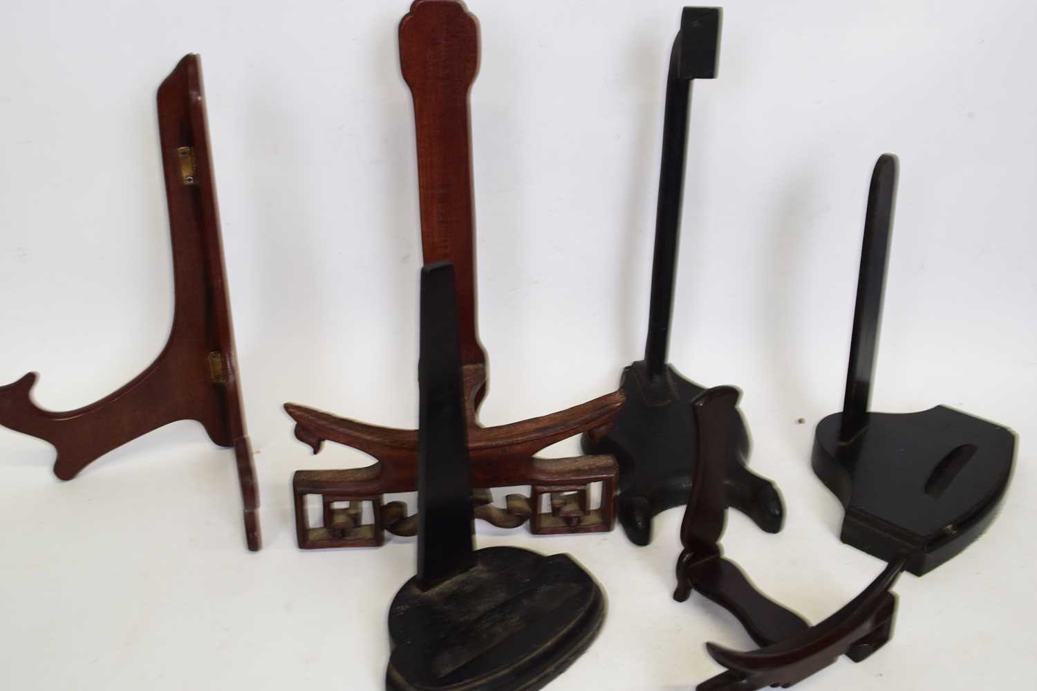 Quantity of Oriental plate stands
