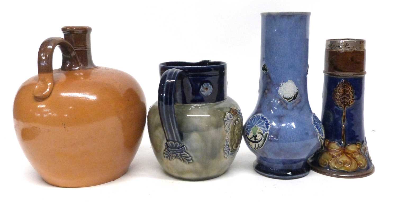 Quantity of Doulton wares including a Highland Whisky stoneware bottle, a commemorative jug, two - Image 3 of 5