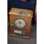 Large late 19th century mahogany revolving bookcase cabinet of square form, 120cm high