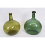 18th century onion glass bottle