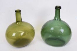 18th century onion glass bottle