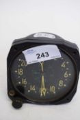 Waltham Watch in Bakelite case, probably from an aircraft, the reverse with part no CD1A, Waltham