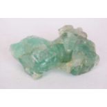 Large piece of Chinese green quartz, 11cm high