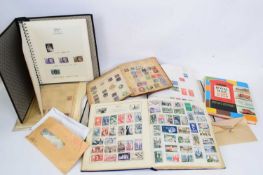 Box containing quantity of stamp albums, various issues
