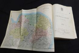 KELLYS DIRECTORY OF THE COUNTIES OF NORFOLK AND SUFFOLK, 1912, with both maps, original blind