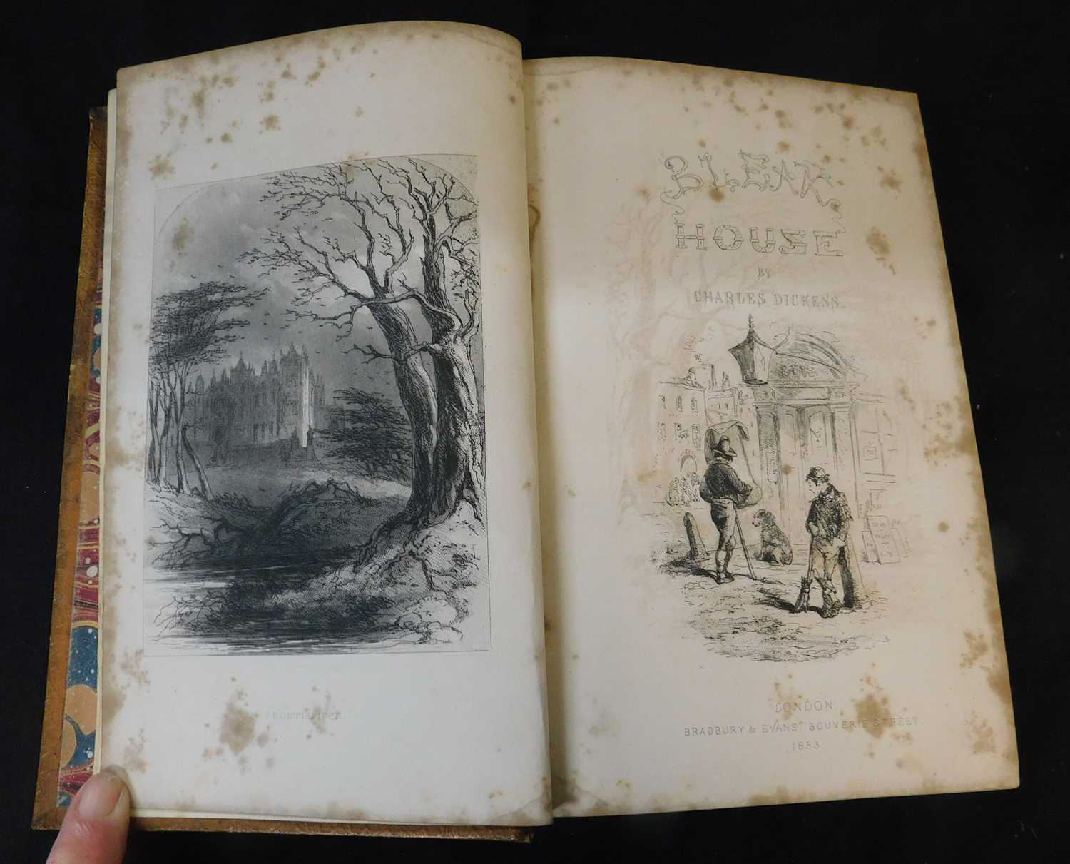 CHARLES DICKENS: BLEAK HOUSE, ill H K Browne, London, Bradbury & Evans, 1853, 1st edition in book