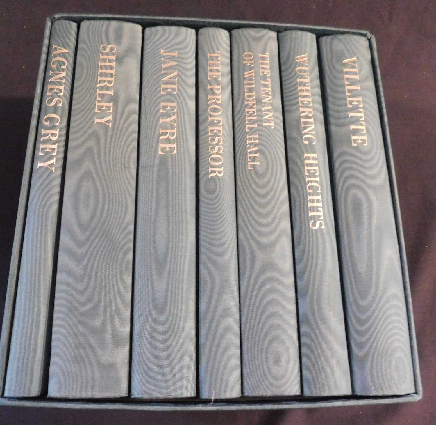 CHARLOTTE, EMILY AND ANNE BRONTE: WORKS, London, The Folio Society, 1993, 7 vols, original watered