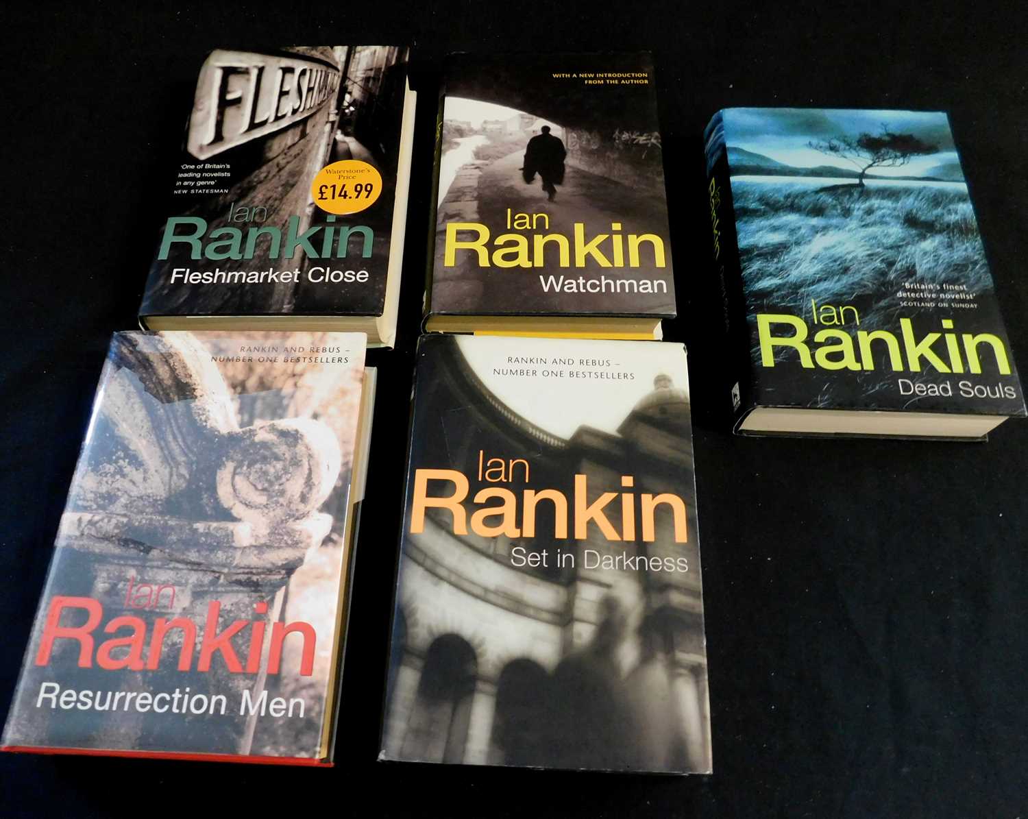 IAN RANKIN: 12 titles: DEAD SOULS, London, Orion, 1999, 1st edition, original cloth, d/w; SET IN