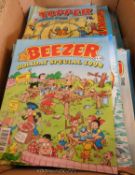 Box: assorted comics Summer specials including Beano (41), Dandy (13) etc