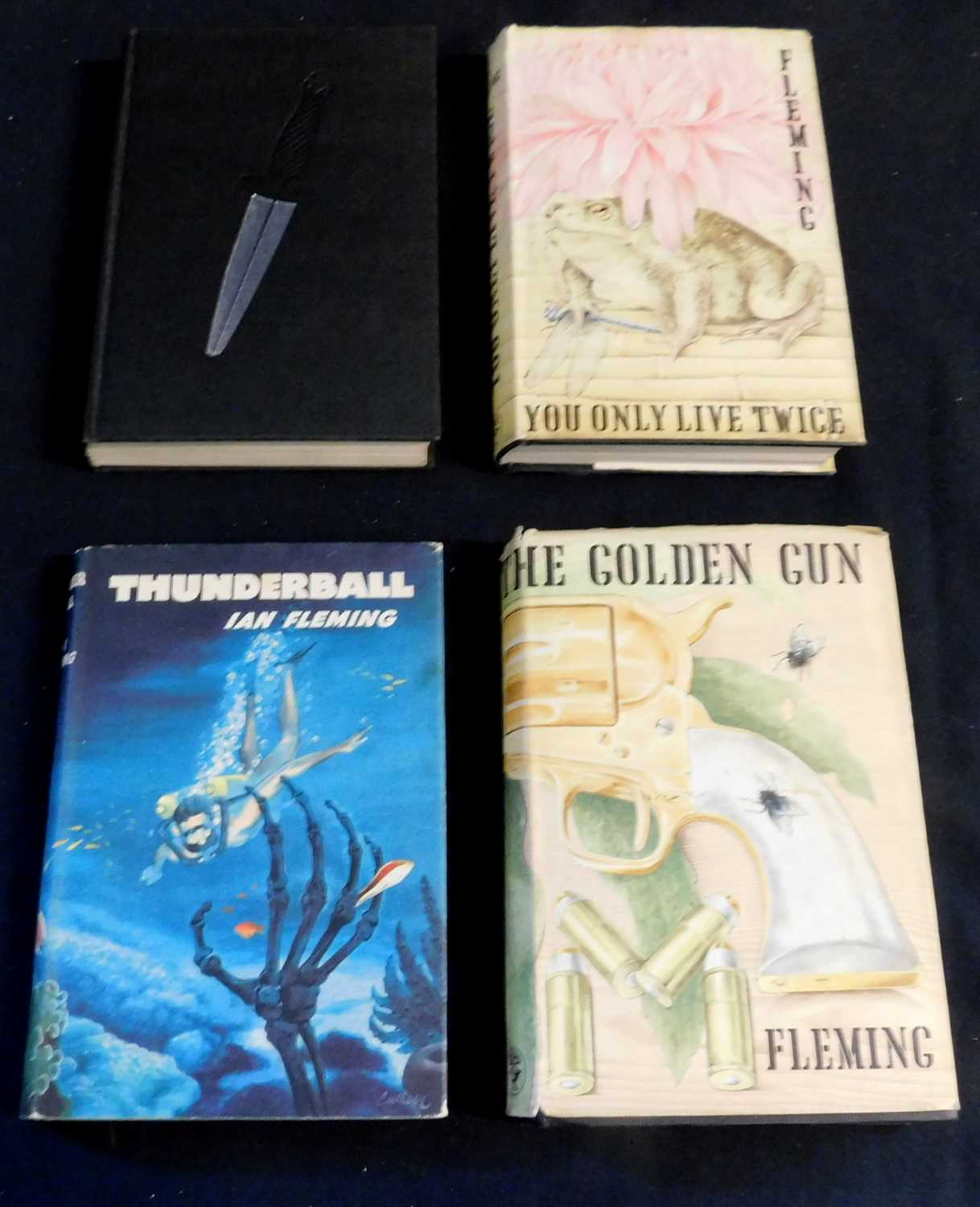 IAN FLEMING: 4 titles: THE MAN WITH THE GOLDEN GUN, London, Jonathan Cape, 1965, 1st edition,