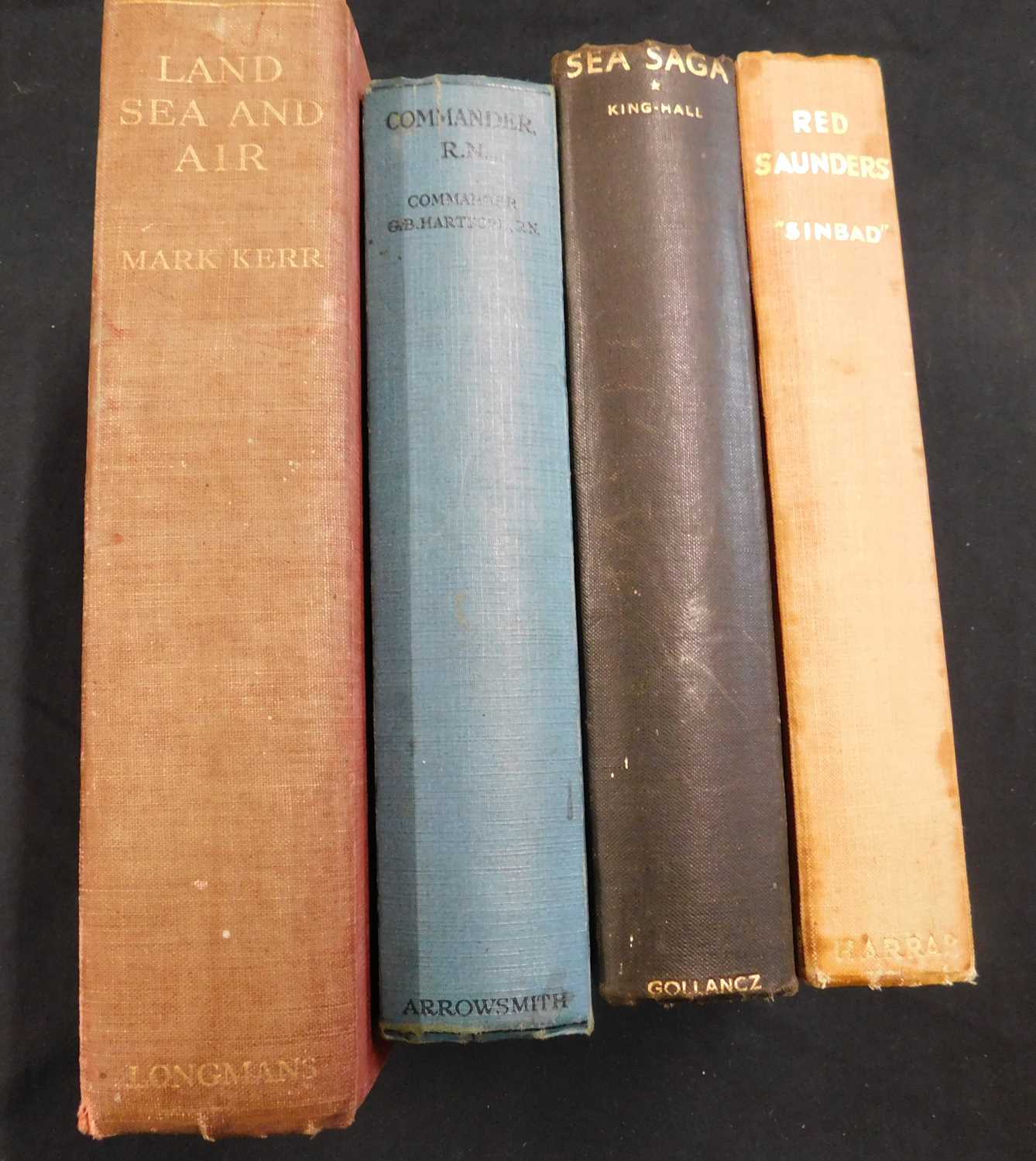 MARK KERR: LAND, SEA AND AIR, London, Longmans Green, 1927, 1st edition, original cloth soiled,