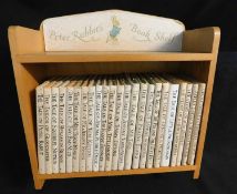 BEATRIX POTTER: Set of 23 Peter Rabbit etc titles, all with d/ws, housed in a Peter Rabbit's