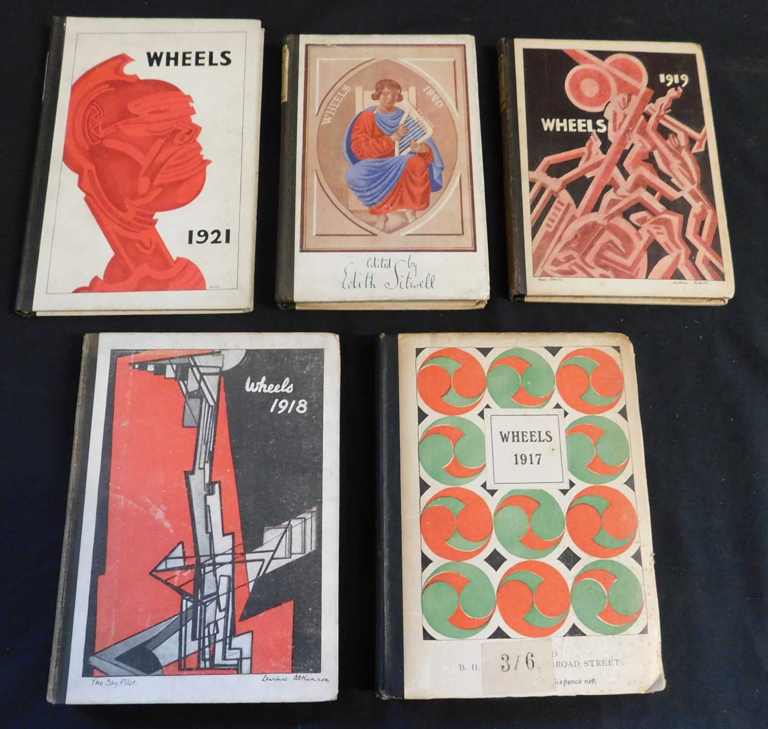 WHEELS A SECOND-THIRD-FOURTH-FIFTH-SIXTH CYCLE, London, 1917-21, 1st editions, 5 vols, 1st three