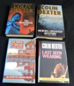 COLIN DEXTER: 4 titles: LAST SEEN WEARING, London, MacMillan, 1988 reprint, original cloth, d/w; THE