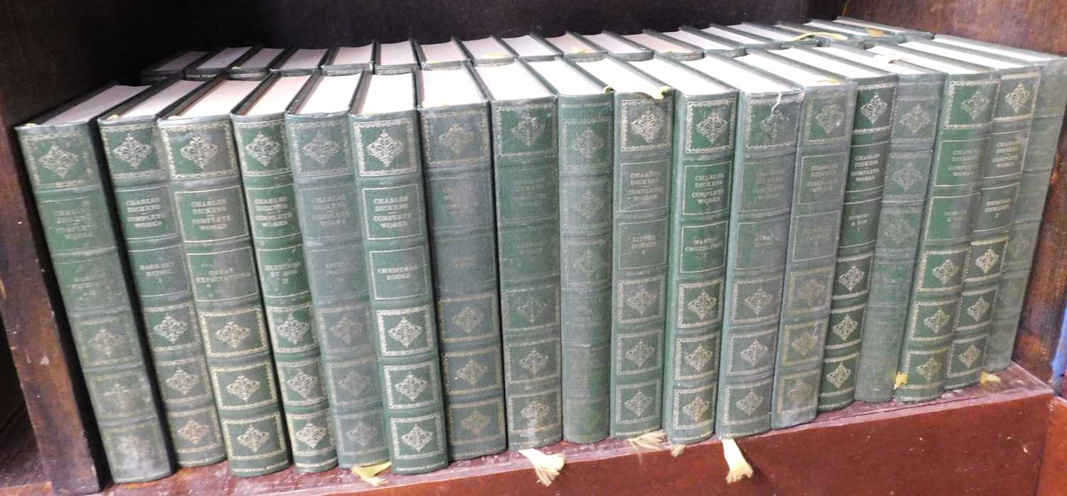 CHARLES DICKENS: COMPLETE WORKS, Heron Books, ND, 36 vols, original decorative rexine gilt (36)