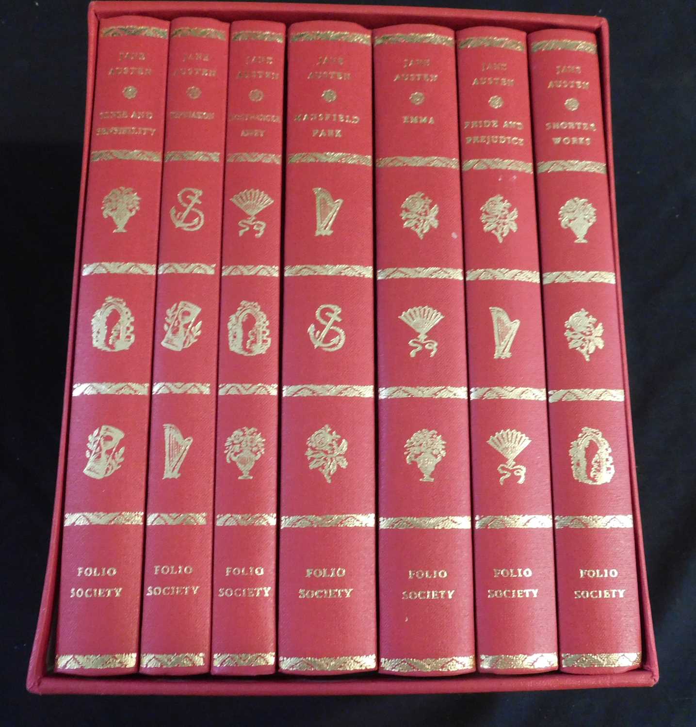 CHARLOTTE, EMILY AND ANNE BRONTE: WORKS, London, The Folio Society, 1993, 7 vols, original watered - Image 3 of 3