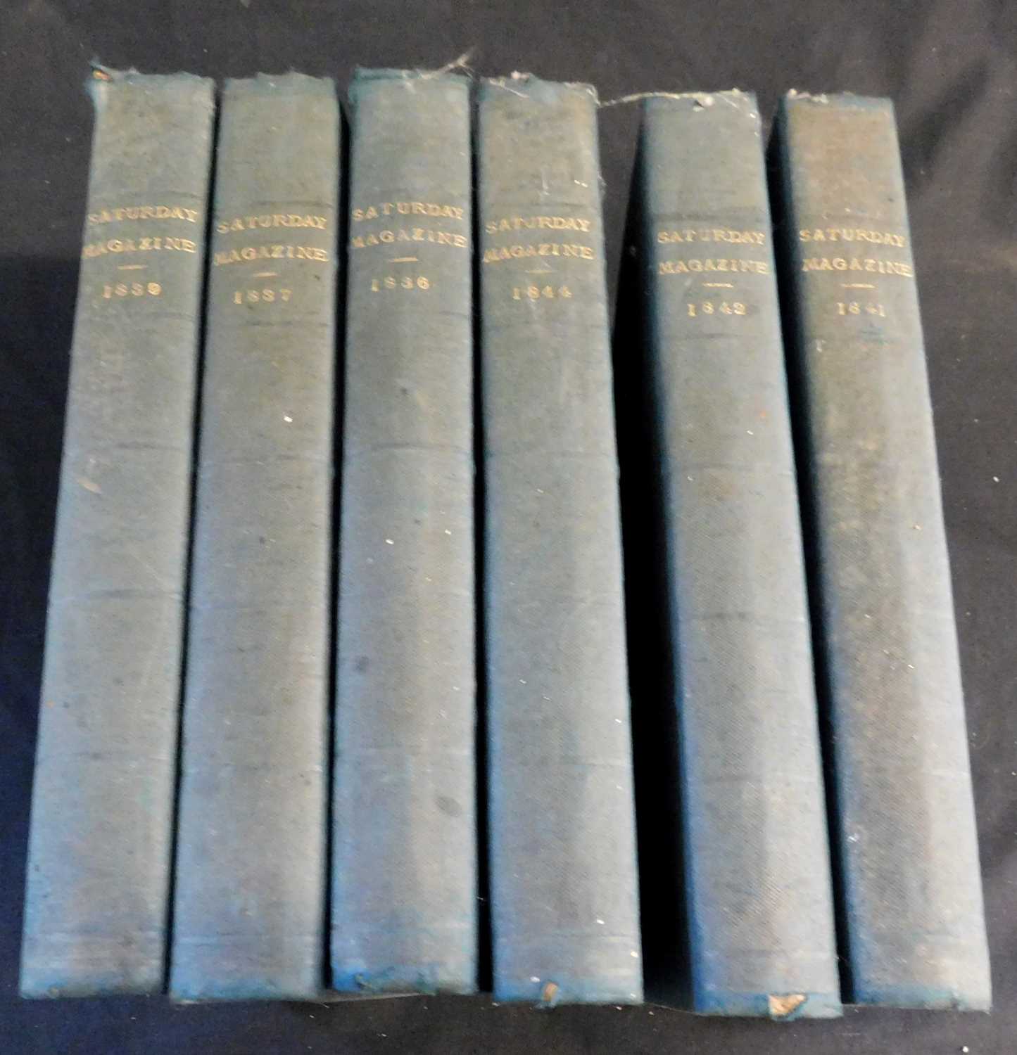 THE SATURDAY MAGAZINE, London, John William Parker, 1836-37, 1839, 1841-42, 1844, 5 vols,