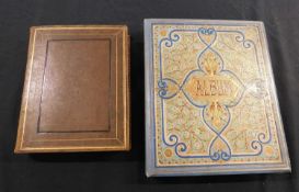 Decorative Victorian period scrap album with late 19th century and early 20th century chromolitho