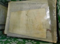 Box: good quantity Fenland drainage vellum and other documents, mainly 19th century and earlier