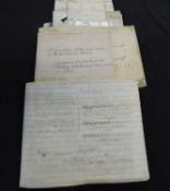 Box: good quantity Norfolk interest, vellum and other documents, 19th century and earlier