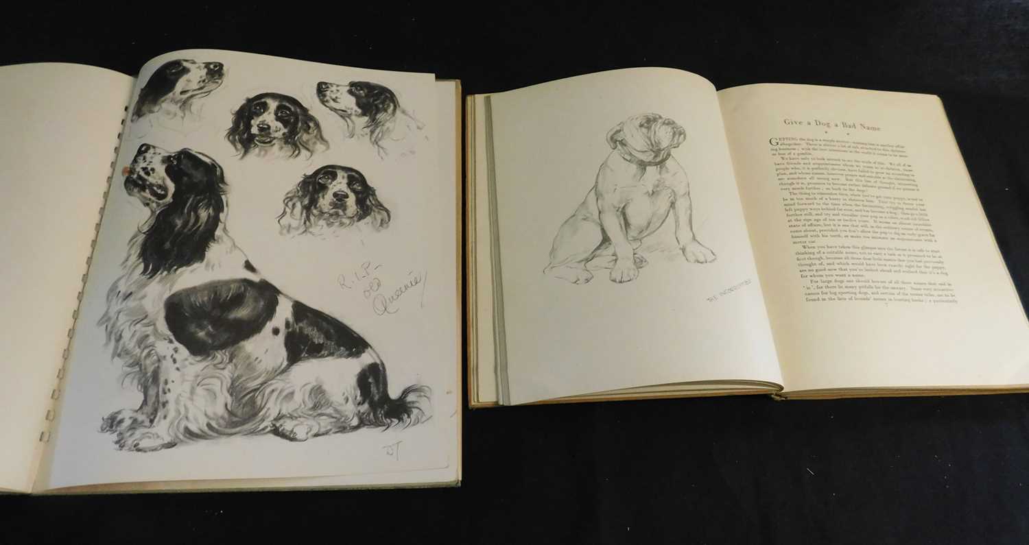 DIANA THORNE: DIANA THORNE'S DOGS AN ALBUM OF DRAWINGS, New York, Julian Messner, 1944, 1st edition, - Image 2 of 3