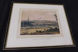 GENERAL VIEW OF NORWICH FROM MOUSEHOLD HEATH, coloured litho print circa 1890, approx 215 x 300mm