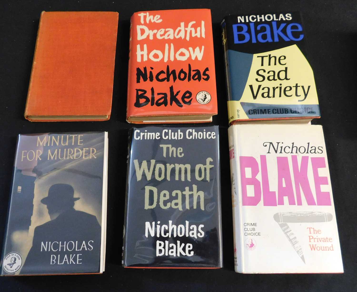 CECIL DAY LEWIS 'NICHOLAS BLAKE': 10 titles: THOU SHELL OF DEATH, London, Collins for The Crime