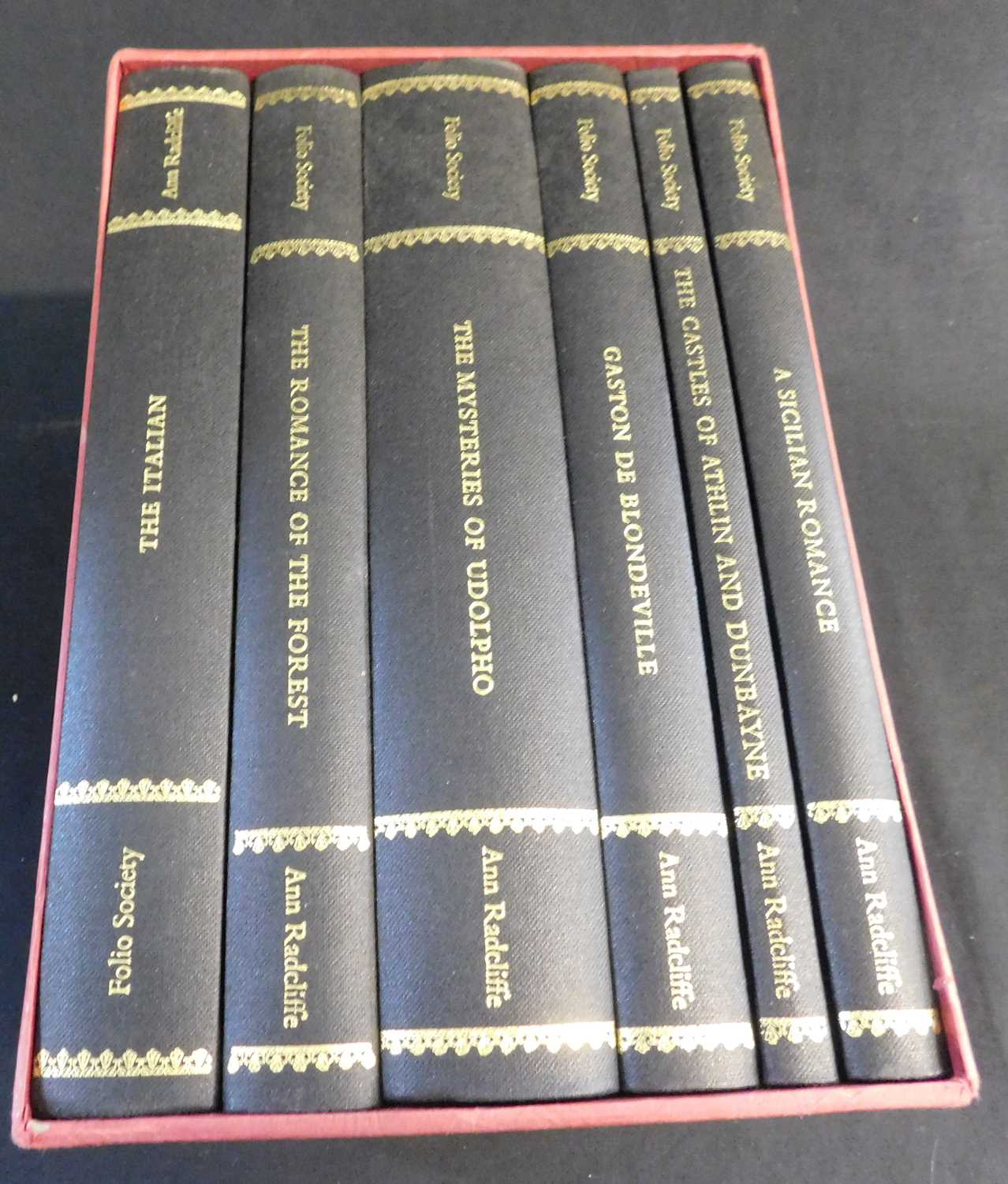 CHARLOTTE, EMILY AND ANNE BRONTE: WORKS, London, The Folio Society, 1993, 7 vols, original watered - Image 2 of 3