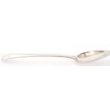George III silver Old English pattern basting spoon, London 1808, maker's mark rubbed, 112gms,