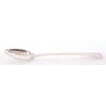 George III silver basting spoon in Old English pattern, London 1789, maker's mark Richard