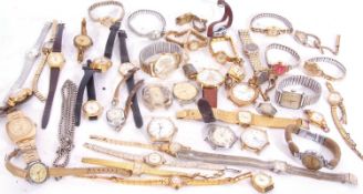 Mixed lot of 55 various gents and ladies wrist watches, including two by Avia, two Rotary, a Timex