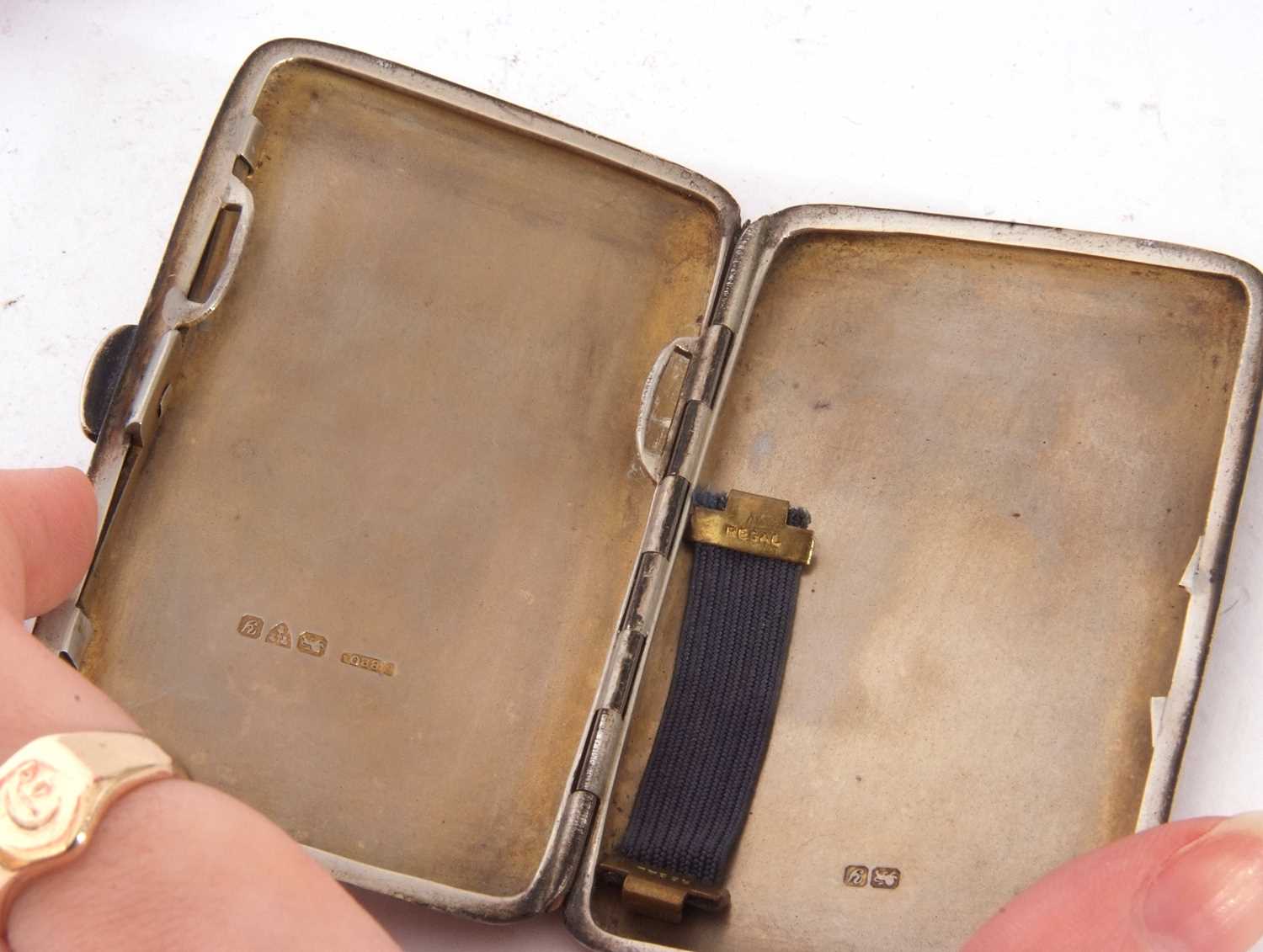 Mixed Lot: small Chester hallmarked silver cigarette case, propelling pencils, vintage multi-tool - Image 2 of 2