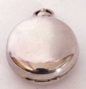 Silver plated sovereign case with spring loaded interior