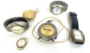 Mixed lot of three gents watches including a Citron, a Timex and a Mabbs, plus a yellow metal pocket