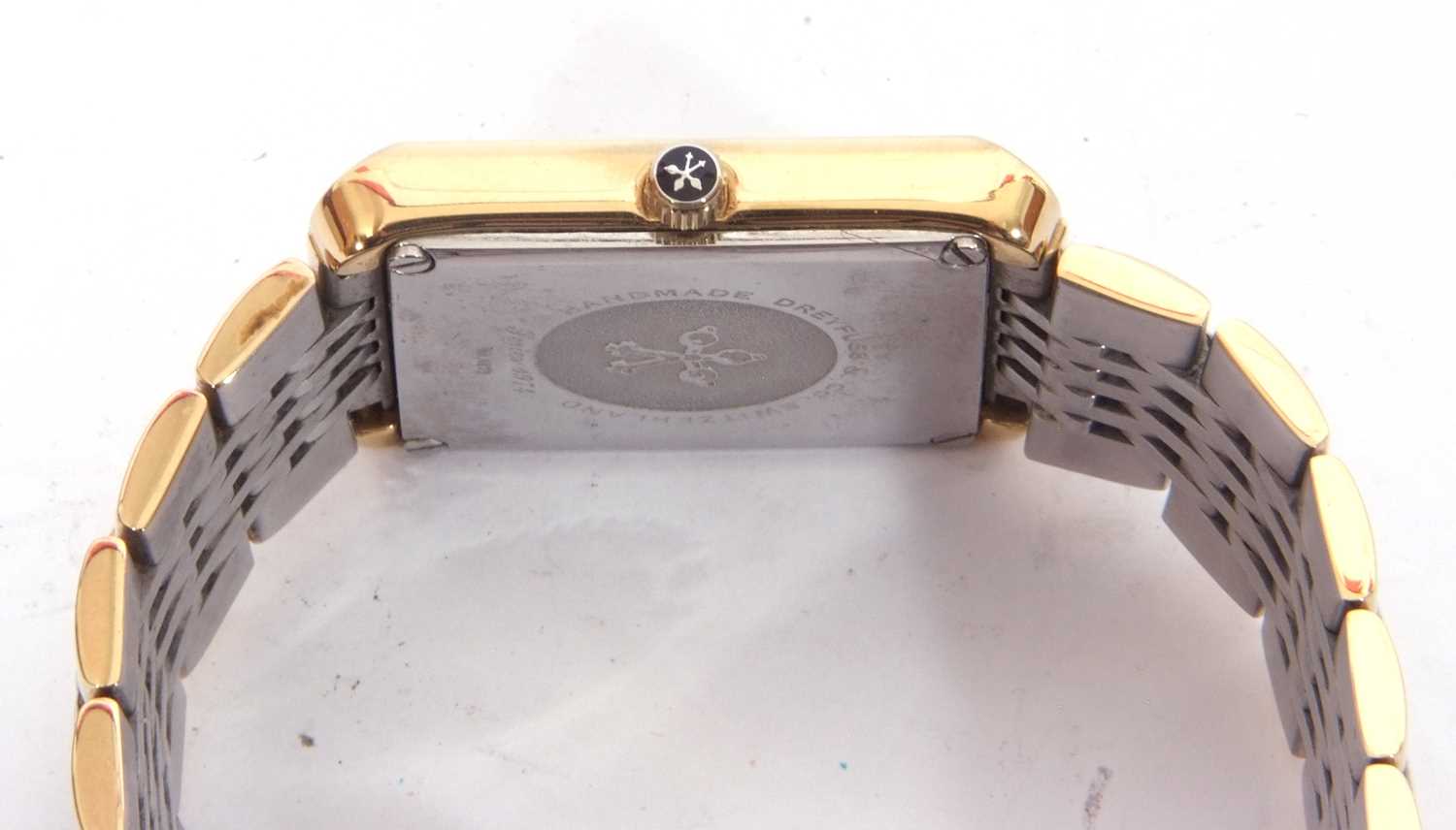 Dreyfuss & Co gent's wrist watch, ref no 1974, date function window, the case gold plated, and a - Image 7 of 10