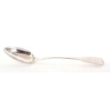 George III silver basting spoon of Fiddle pattern, London 1814, maker's mark Thomas Hayter, 29cm