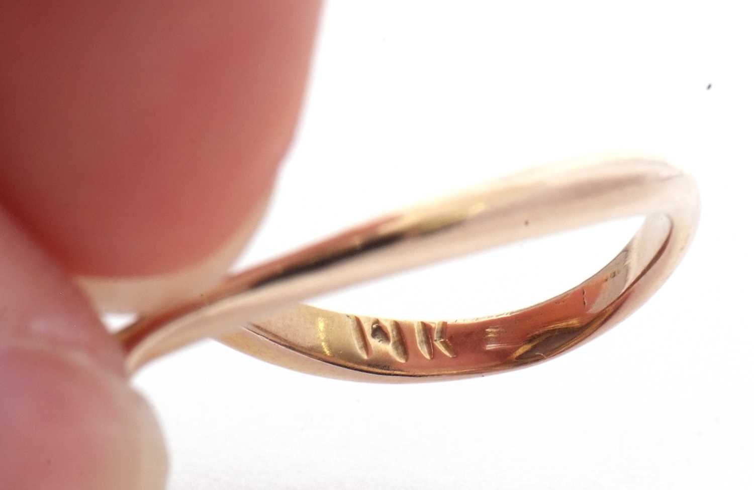 Modern moonstone and seed pearl ring, the cabochon moonstone within a seed pearl surround, between - Image 5 of 9