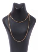 Modern 9ct gold Figaro chain, 32cm fastened, 6.6gms