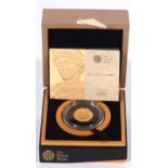 Royal Mint Altius gold series quarter ounce coin 'Juno', boxed and certificated no 0587