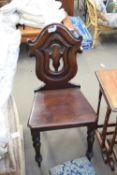 VICTORIAN MAHOGANY HALL CHAIR