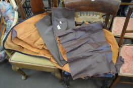 QUANTITY OF BROWN LEATHER OFFCUTS