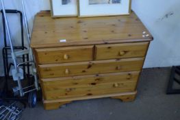 MODERN PINE FOUR DRAWER CHEST