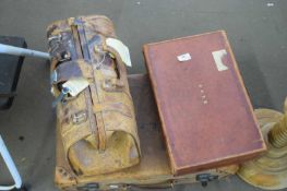 TWO SMALL LEATHER CASES PLUS A FURTHER LEATHER DOCTORS TYPE BAG (3)