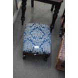 SMALL UPHOLSTERED FOOT STOOL