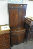 MAHOGANY VENEERED DRINKS CABINET