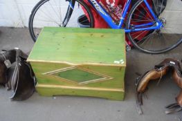 STAINED PINE BLANKET BOX