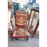 VICTORIAN NURSING CHAIR (FOR REUPHOLSTERY)