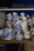 COLLECTION VARIOUS TEA WARES TO INCLUDE NEW CHELSEA, BLUE AND WHITE DRAGON PATTERN TEA WARES AND A